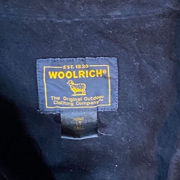 WOOLRICH MEN'S LONG Sleeves Button-Up Shirt Size LT Deep Navy - Picture 4 of 6